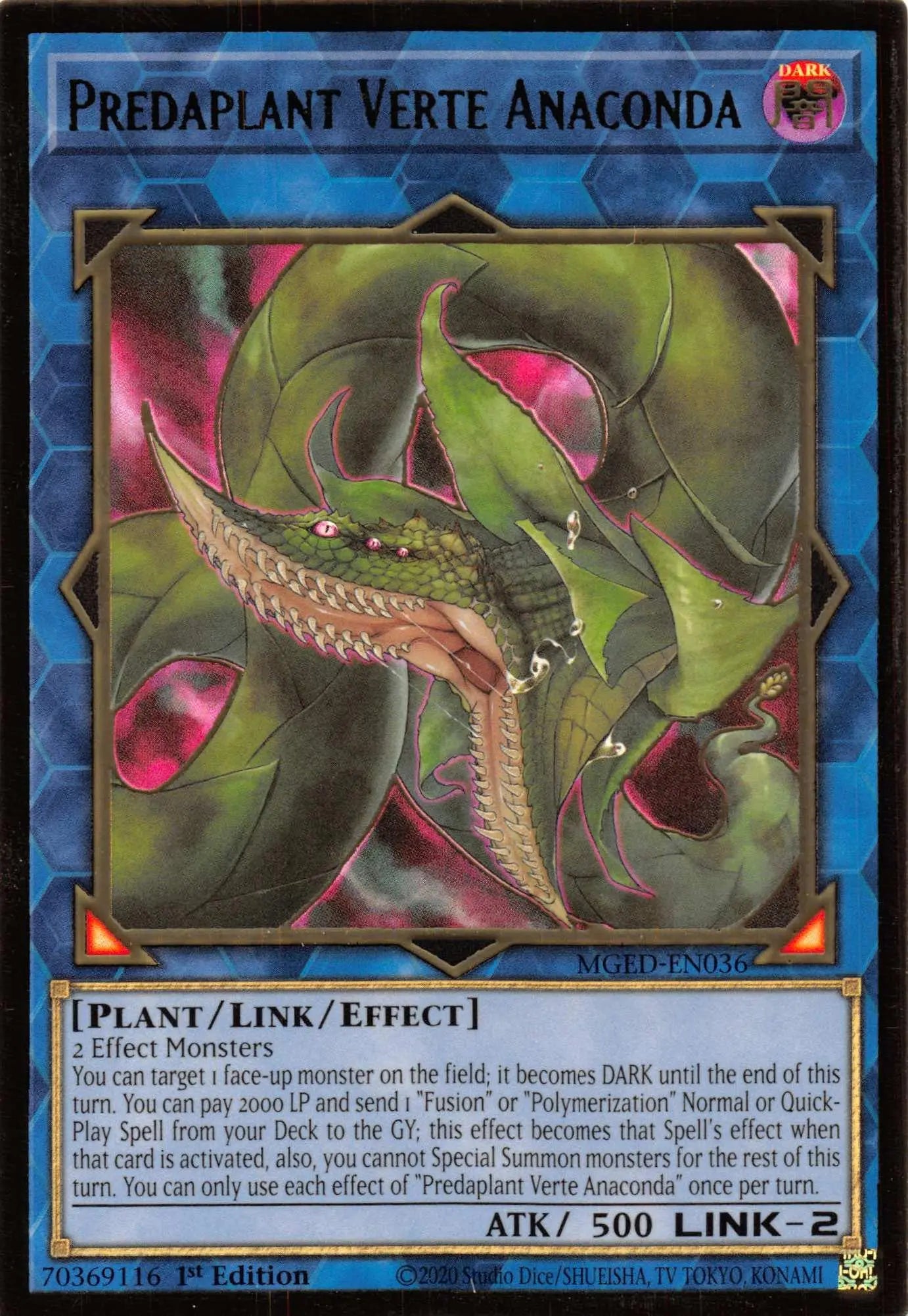 Predaplant Verte Anaconda [MGED-EN036] Gold Rare - Doe's Cards