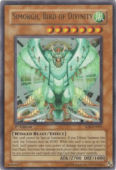 Simorgh, Bird of Divinity [SD8-EN001] Ultra Rare - Doe's Cards
