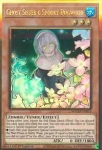 Ghost Sister & Spooky Dogwood (Alternate Art) [MAGO-EN013] Gold Rare - Doe's Cards