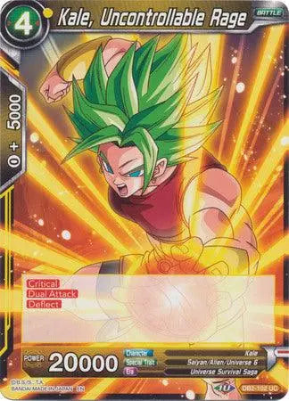 Kale, Uncontrollable Rage (DB2-102) [Divine Multiverse] - Doe's Cards