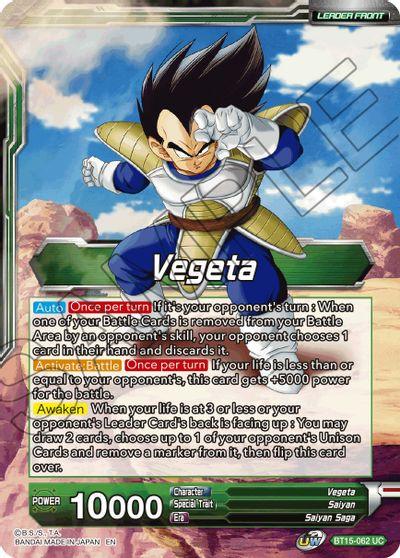 Vegeta // Vegeta, Destined Confrontation (BT15-062) [Saiyan Showdown] - Doe's Cards