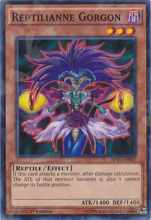 Reptilianne Gorgon [BP03-EN067] Shatterfoil Rare - Doe's Cards