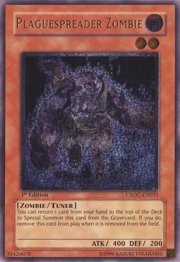 Plaguespreader Zombie (UTR) [CSOC-EN031] Ultimate Rare - Doe's Cards