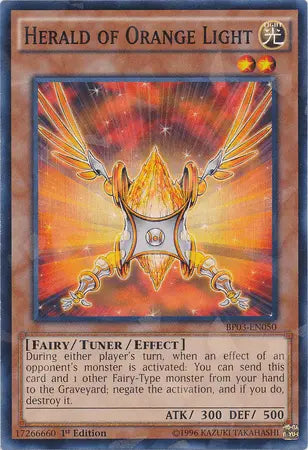 Herald of Orange Light [BP03-EN050] Shatterfoil Rare - Doe's Cards