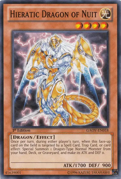 Hieratic Dragon of Nuit [GAOV-EN018] Common - Doe's Cards