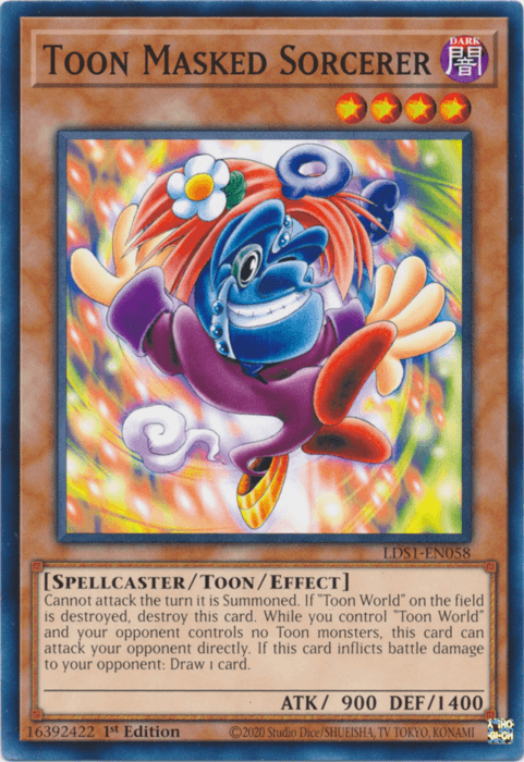 Toon Masked Sorcerer [LDS1-EN058] Common - Doe's Cards