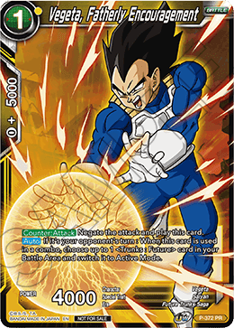 Vegeta, Fatherly Encouragement (Unison Warrior Series Boost Tournament Pack Vol. 7) (P-372) [Tournament Promotion Cards] - Doe's Cards