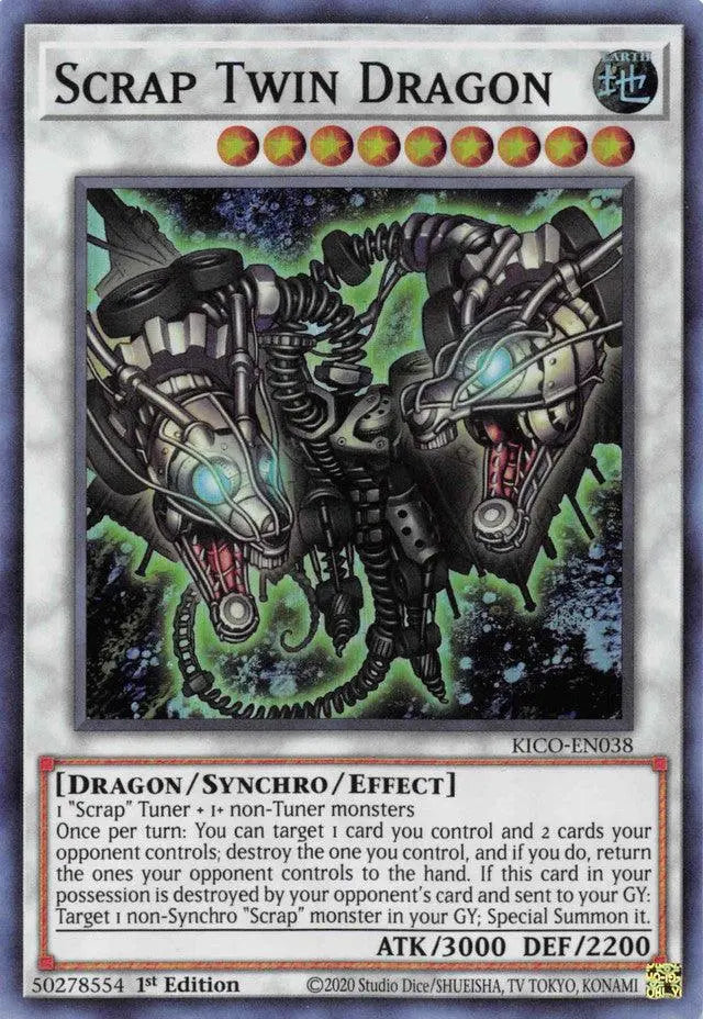 Scrap Twin Dragon [KICO-EN038] Super Rare - Doe's Cards
