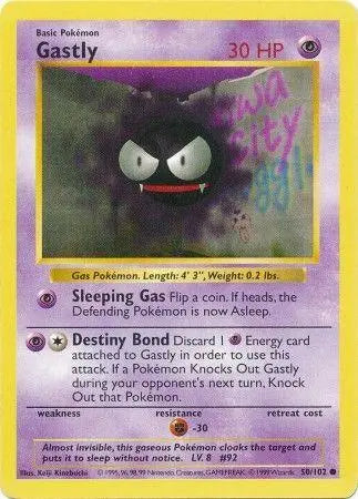 Gastly (50/102) [Base Set Shadowless Unlimited] - Doe's Cards