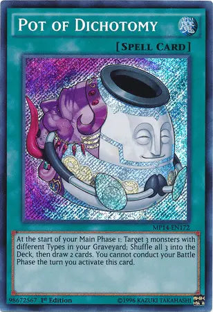 Pot of Dichotomy [MP14-EN172] Secret Rare - Doe's Cards