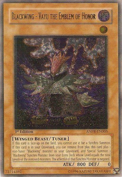 Blackwing - Vayu the Emblem of Honor (UTR) [ANPR-EN005] Ultimate Rare - Doe's Cards