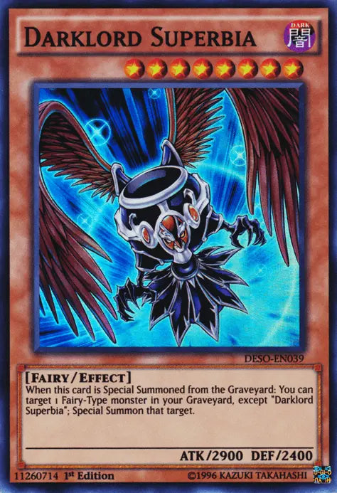 Darklord Superbia [DESO-EN039] Super Rare - Doe's Cards