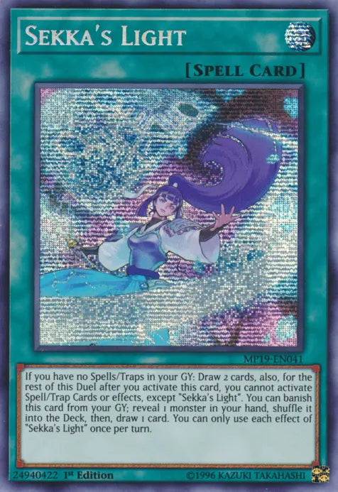Sekka's Light [MP19-EN041] Prismatic Secret Rare - Doe's Cards
