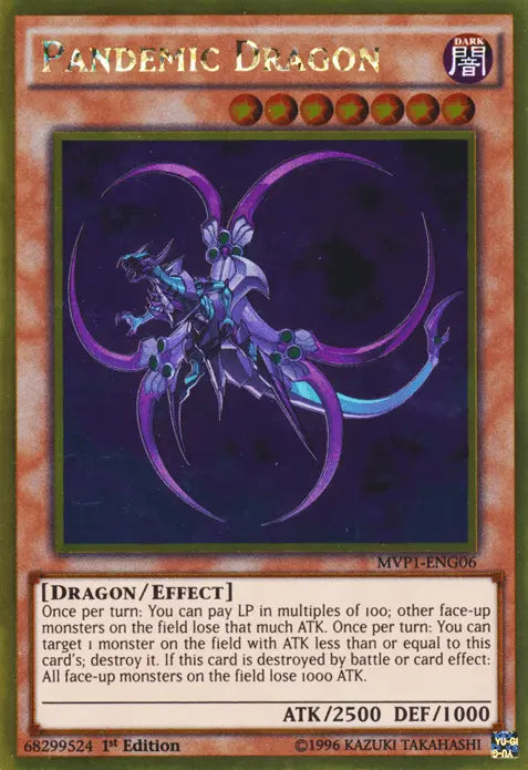 Pandemic Dragon [MVP1-ENG06] Gold Rare - Doe's Cards