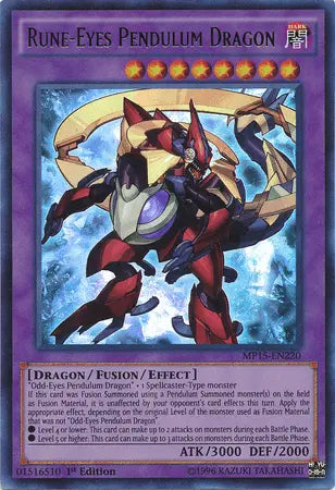 Rune-Eyes Pendulum Dragon [MP15-EN220] Ultra Rare - Doe's Cards