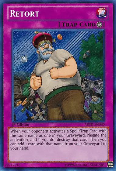 Retort [ABYR-EN080] Secret Rare - Doe's Cards