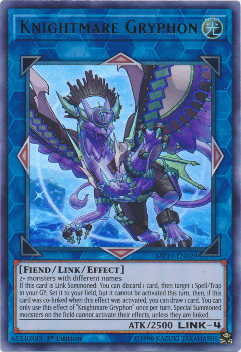 Knightmare Gryphon [MP19-EN029] Ultra Rare - Doe's Cards