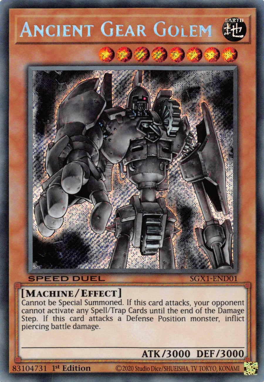 Ancient Gear Golem [SGX1-END01] Secret Rare - Doe's Cards