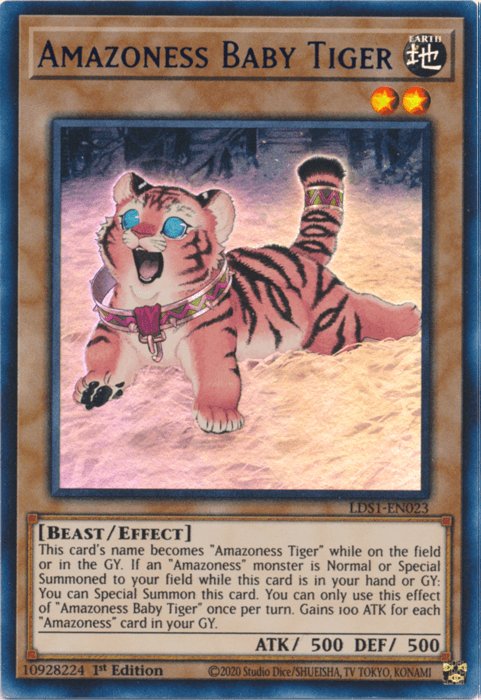 Amazoness Baby Tiger (Purple) [LDS1-EN023] Ultra Rare - Doe's Cards