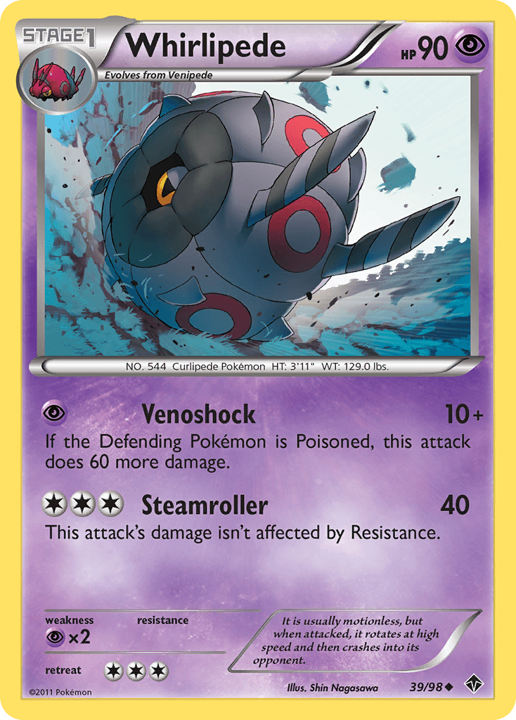 Whirlipede (39/98) [Black & White: Emerging Powers] - Doe's Cards