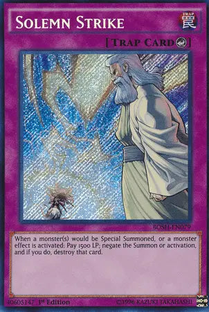 Solemn Strike [BOSH-EN079] Secret Rare - Doe's Cards