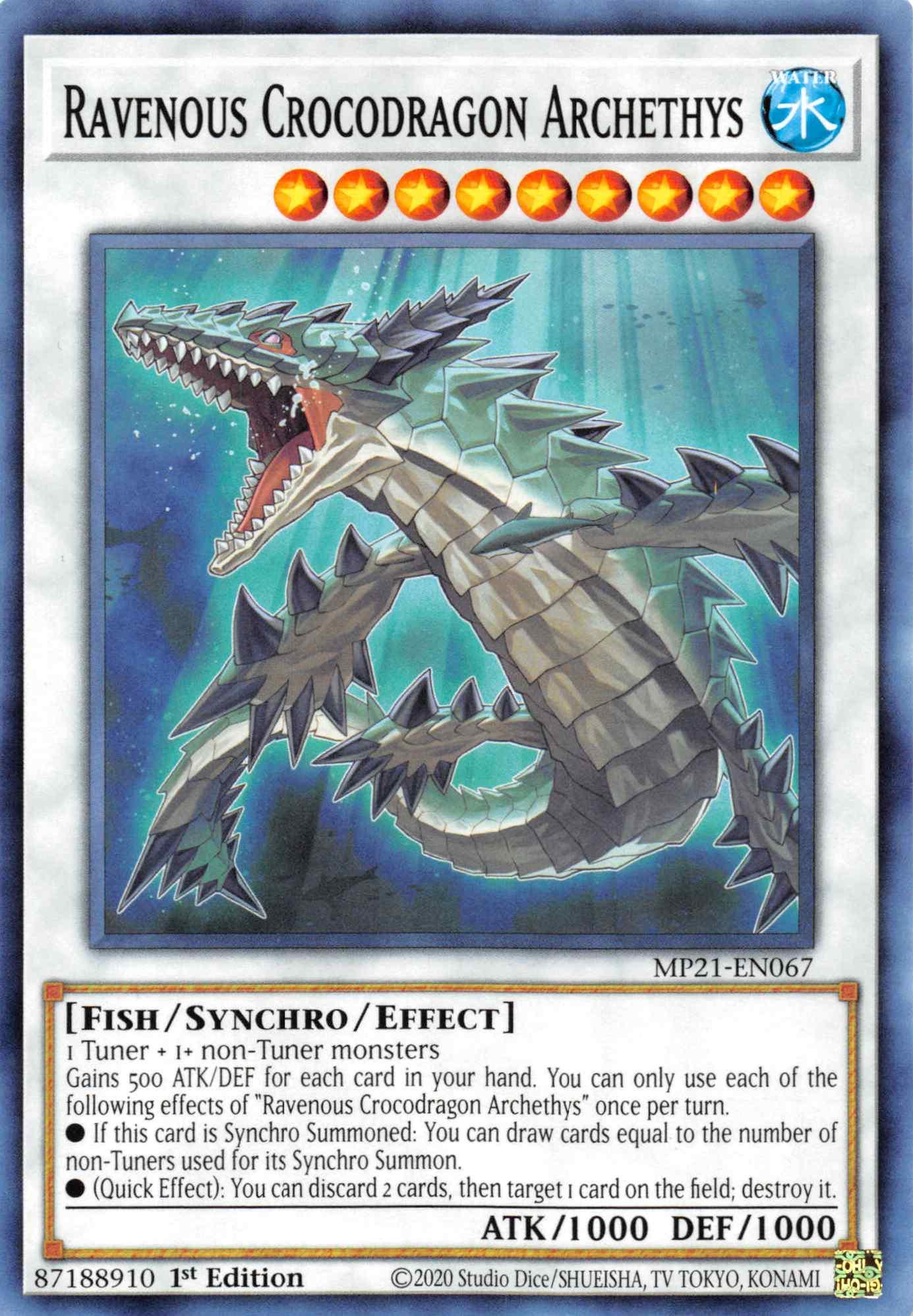 Ravenous Crocodragon Archethys [MP21-EN067] Common - Doe's Cards