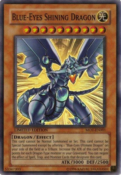 Blue-Eyes Shining Dragon [MOV-EN001] Super Rare - Doe's Cards