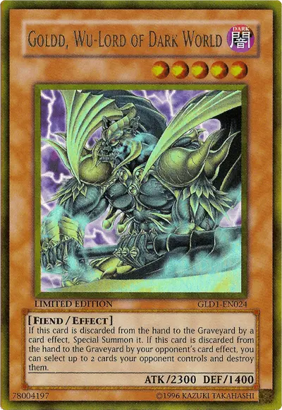 Goldd, Wu–Lord of Dark World [GLD1-EN024] Gold Rare - Doe's Cards