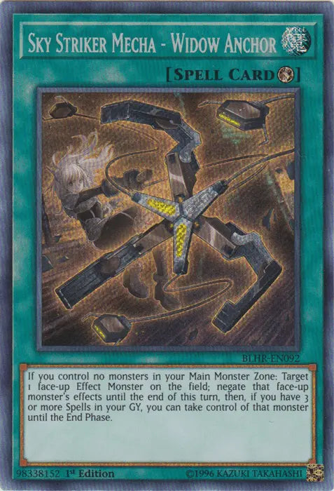 Sky Striker Mecha - Widow Anchor [BLHR-EN092] Secret Rare - Doe's Cards