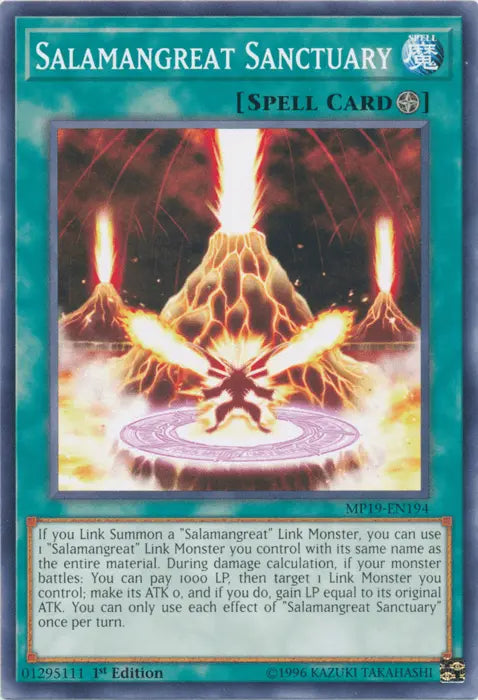 Salamangreat Sanctuary [MP19-EN194] Common - Doe's Cards
