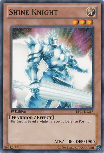Shine Knight [BP01-EN217] Common - Doe's Cards