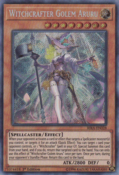 Witchcrafter Golem Aruru [RIRA-EN028] Secret Rare - Doe's Cards