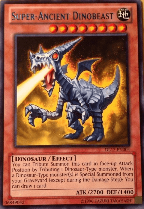 Super-Ancient Dinobeast (Blue) [DL17-EN004] Rare - Doe's Cards