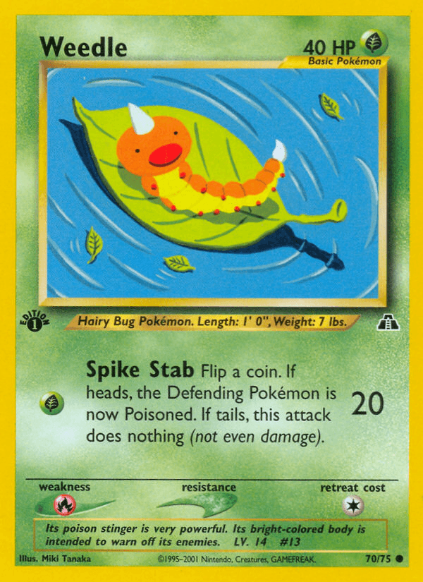 Weedle (70/75) [Neo Discovery 1st Edition] - Doe's Cards