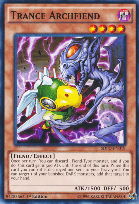 Trance Archfiend [SDPD-EN019] Common - Doe's Cards