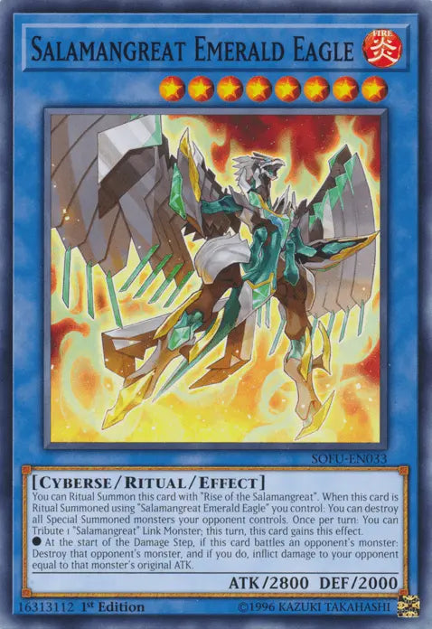 Salamangreat Emerald Eagle [SOFU-EN033] Common - Doe's Cards