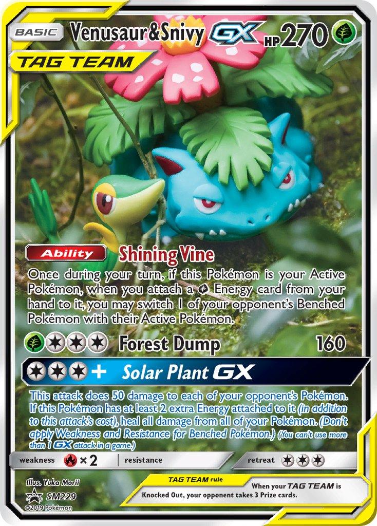 Venusaur & Snivy GX (SM229) [Sun & Moon: Black Star Promos] - Doe's Cards