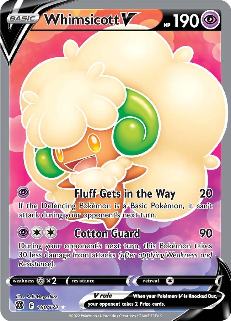 Whimsicott V (160/172) [Sword & Shield: Brilliant Stars] - Doe's Cards