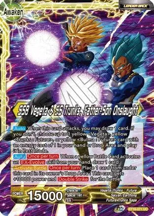 Trunks // SSB Vegeta & SS Trunks, Father-Son Onslaught (BT16-071) [Realm of the Gods] - Doe's Cards