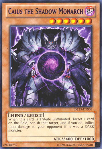 Caius the Shadow Monarch (Purple) [DL15-EN006] Rare - Doe's Cards