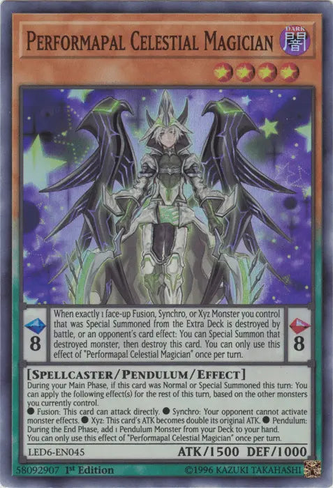 Performapal Celestial Magician [LED6-EN045] Super Rare - Doe's Cards