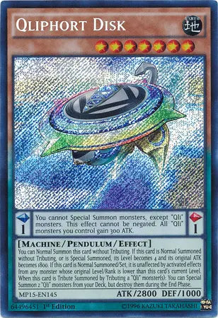 Qliphort Disk [MP15-EN145] Secret Rare - Doe's Cards