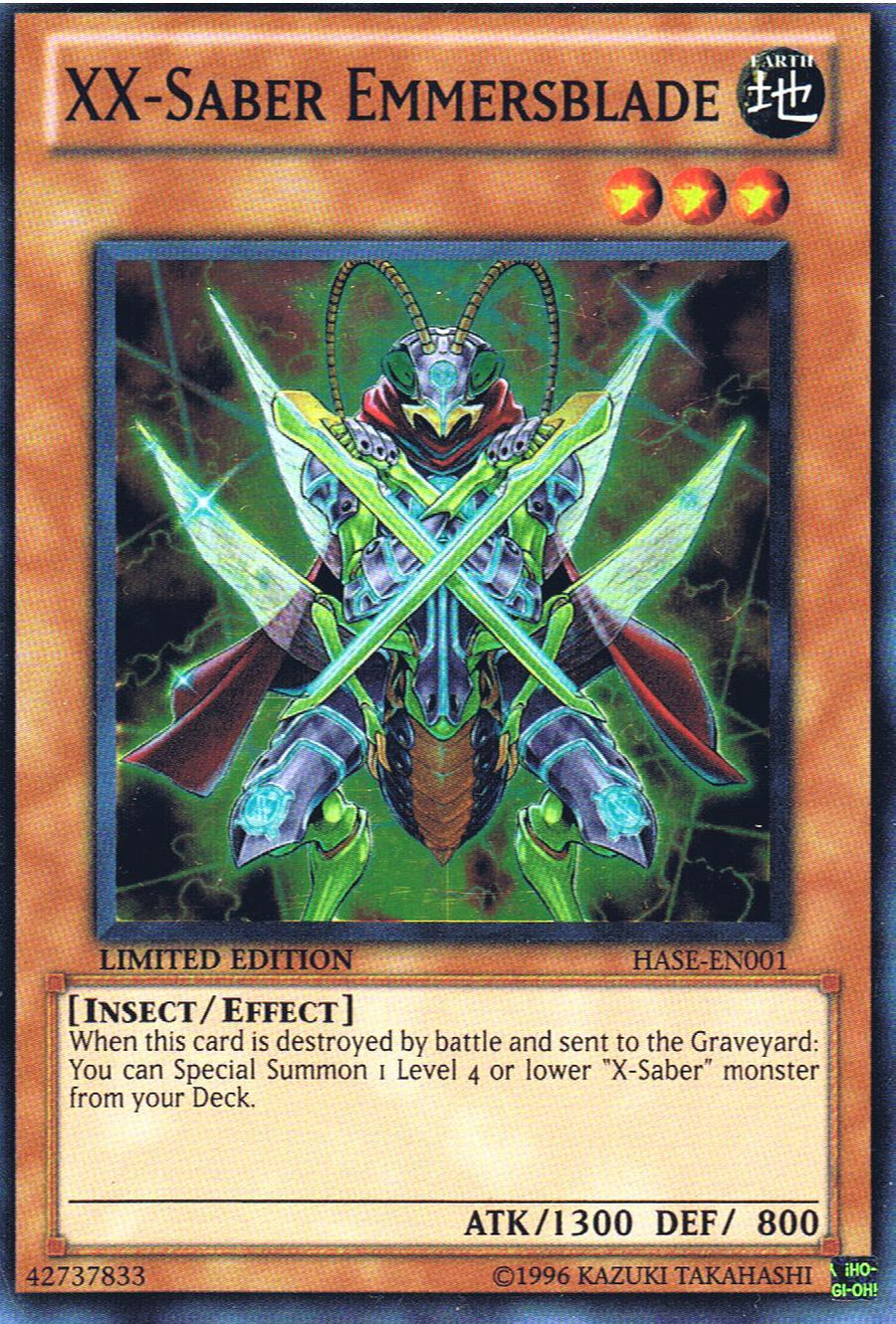 XX-Saber Emmersblade [HASE-EN001] Super Rare - Doe's Cards