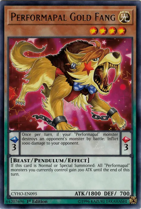 Performapal Gold Fang [CYHO-EN095] Rare - Doe's Cards