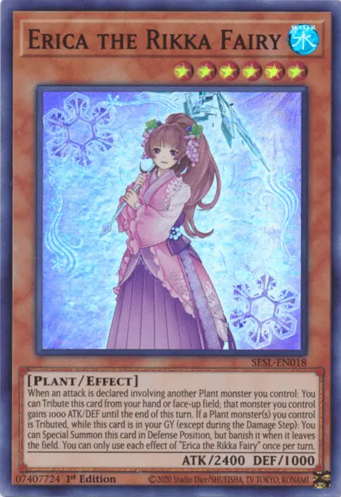 Erica the Rikka Fairy [SESL-EN018] Super Rare - Doe's Cards