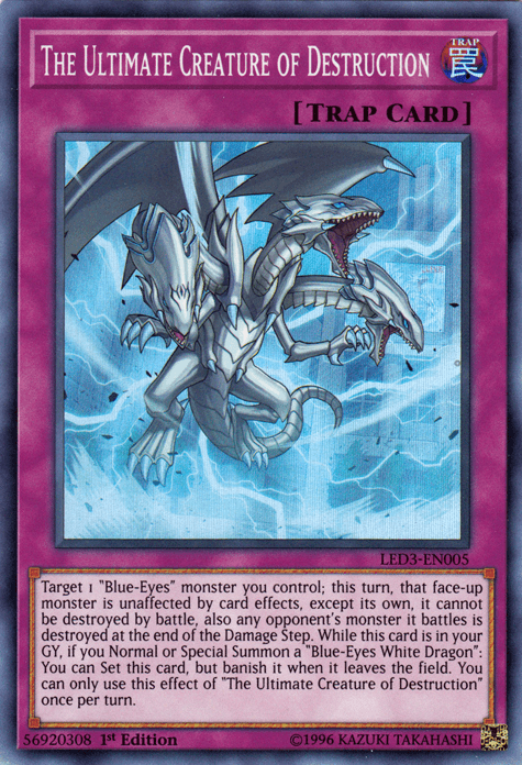 The Ultimate Creature of Destruction [LED3-EN005] Super Rare - Doe's Cards