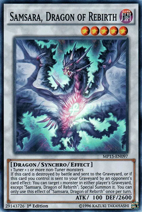 Samsara, Dragon of Rebirth [MP15-EN097] Super Rare - Doe's Cards