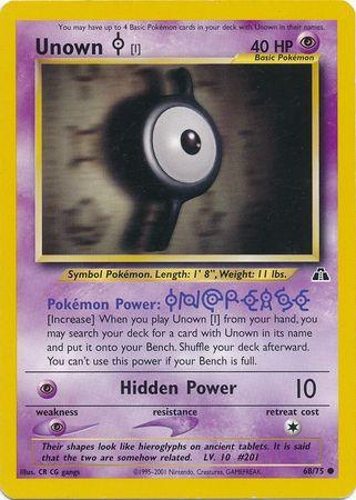 Unown [I] (68/75) [Neo Discovery Unlimited] - Doe's Cards