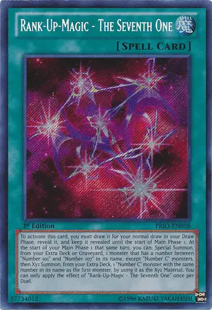 Rank-Up-Magic - The Seventh One [PRIO-EN058] Secret Rare - Doe's Cards