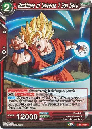 Backbone of Universe 7 Son Goku (TB1-003) [The Tournament of Power] - Doe's Cards